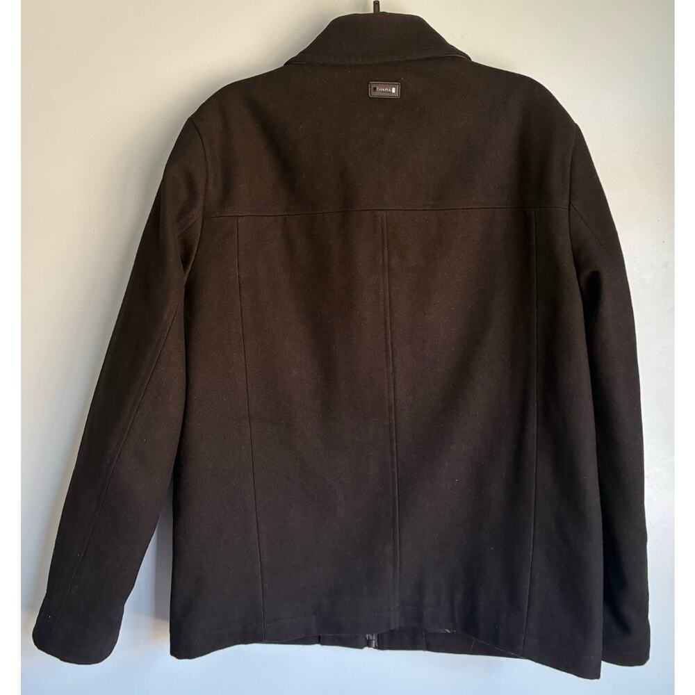 Calvin Klein Men's Wool Blend Zip Jacket Coat Black Men's Medium - Picture 7 of 7